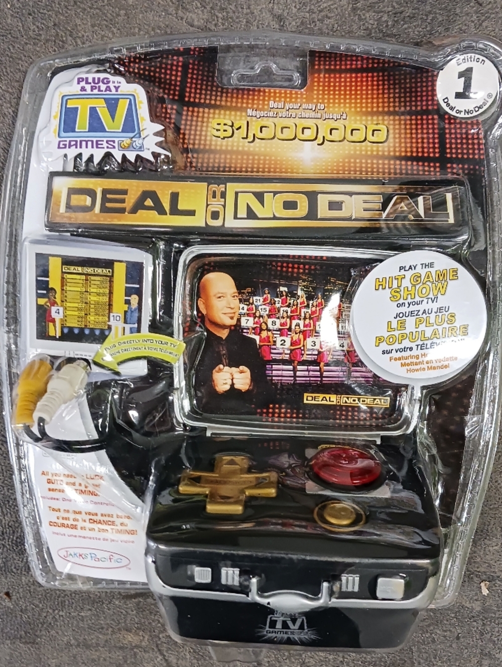 Deal or No Deal Plug & Play TV Games Console - Black & Gold